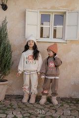 [OREN] Romi garden brushed sweatshirt set