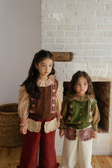 [OREN] Berte fleur knit vest