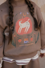 [OREN] Romi garden brushed sweatshirt set