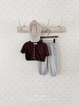 Dot crinkle jogger pants