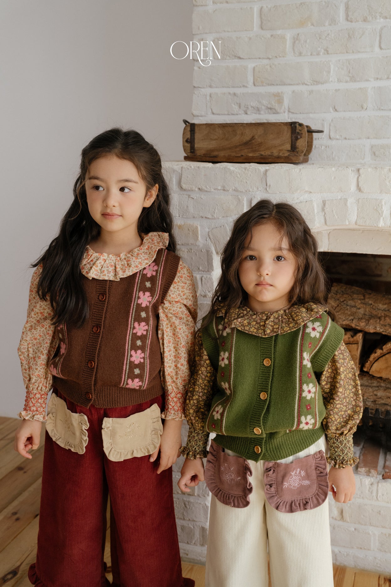 [OREN] Rivka frill blouse