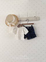 Vivi lace puff blouse