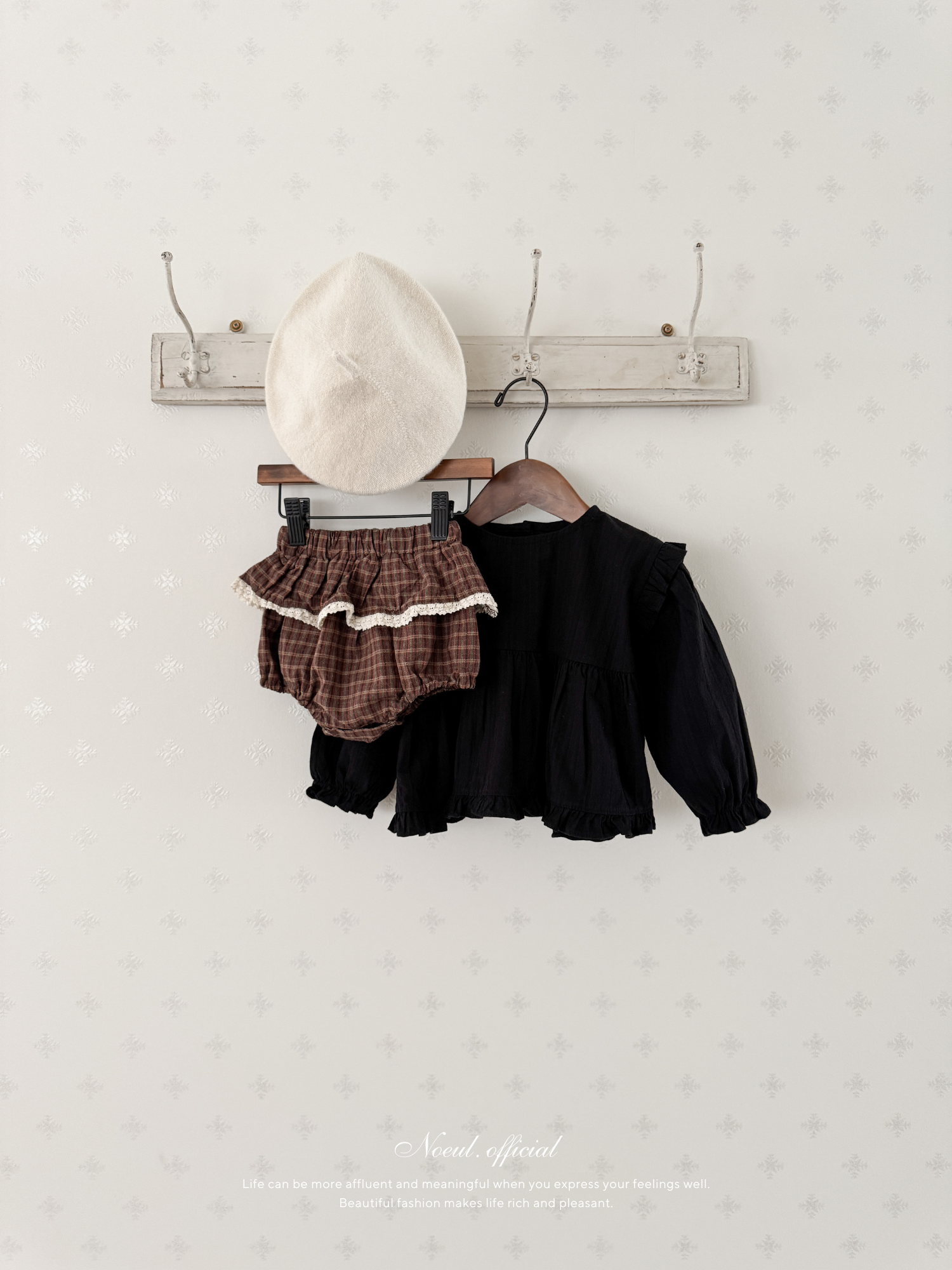 Check lace bloomer