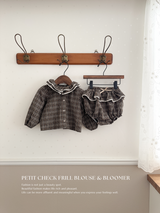 Petit check frill bloomer
