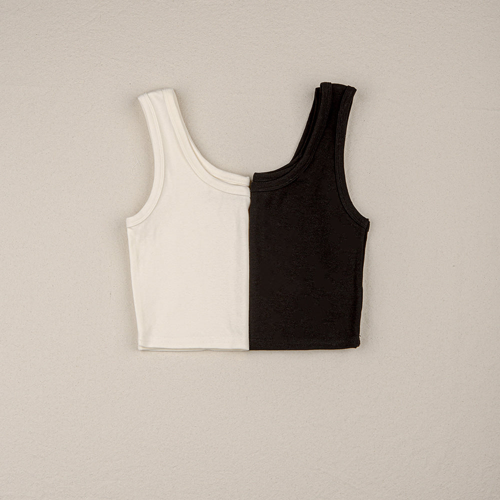 ［peekaboo］Ribbon crop sleeveless (mom)