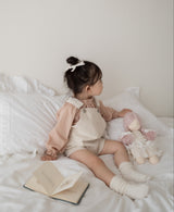 Cotton berry short overalls