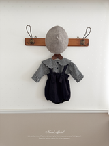 Sunny check sailor blouse