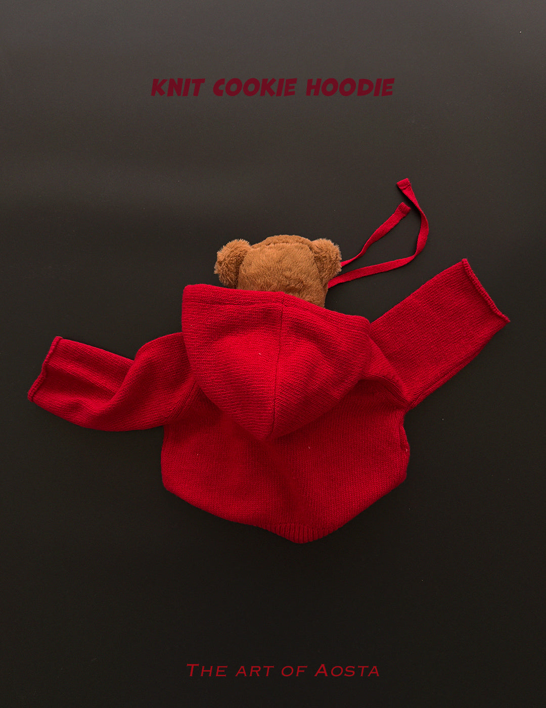 ［Aosta］Knit Cookie Hoodie