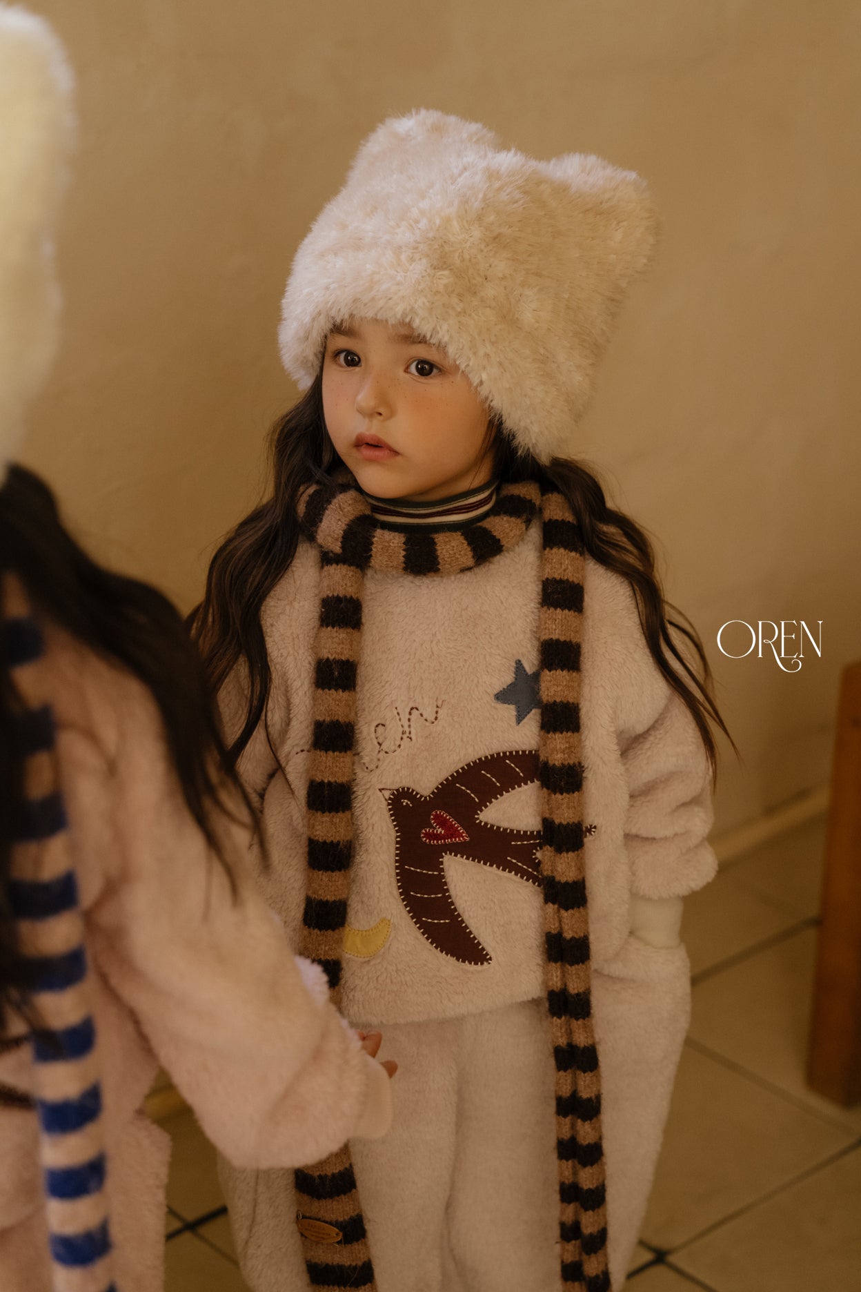 [OREN] Mongle bear sweatshirt set