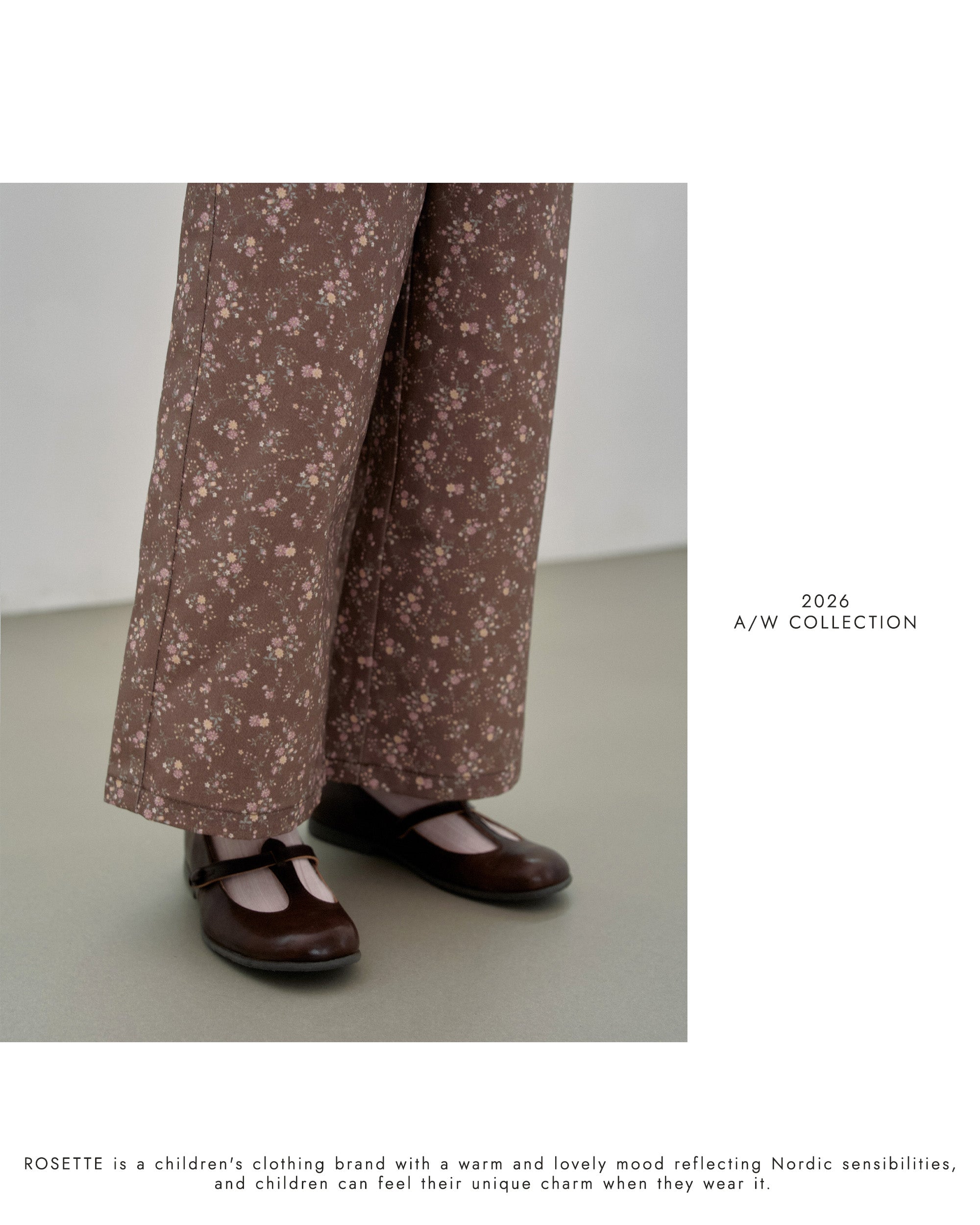 ［ROSETTE］Clare flower pants