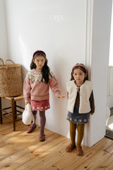 [OREN] Bella embroidery culotte pants