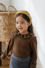 [OREN] Blooming frill picot tee