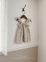 Garden frill ribbon one-piece