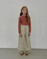 ［ROSETTE］Clare flower pants