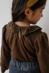 [OREN] Blooming frill picot tee