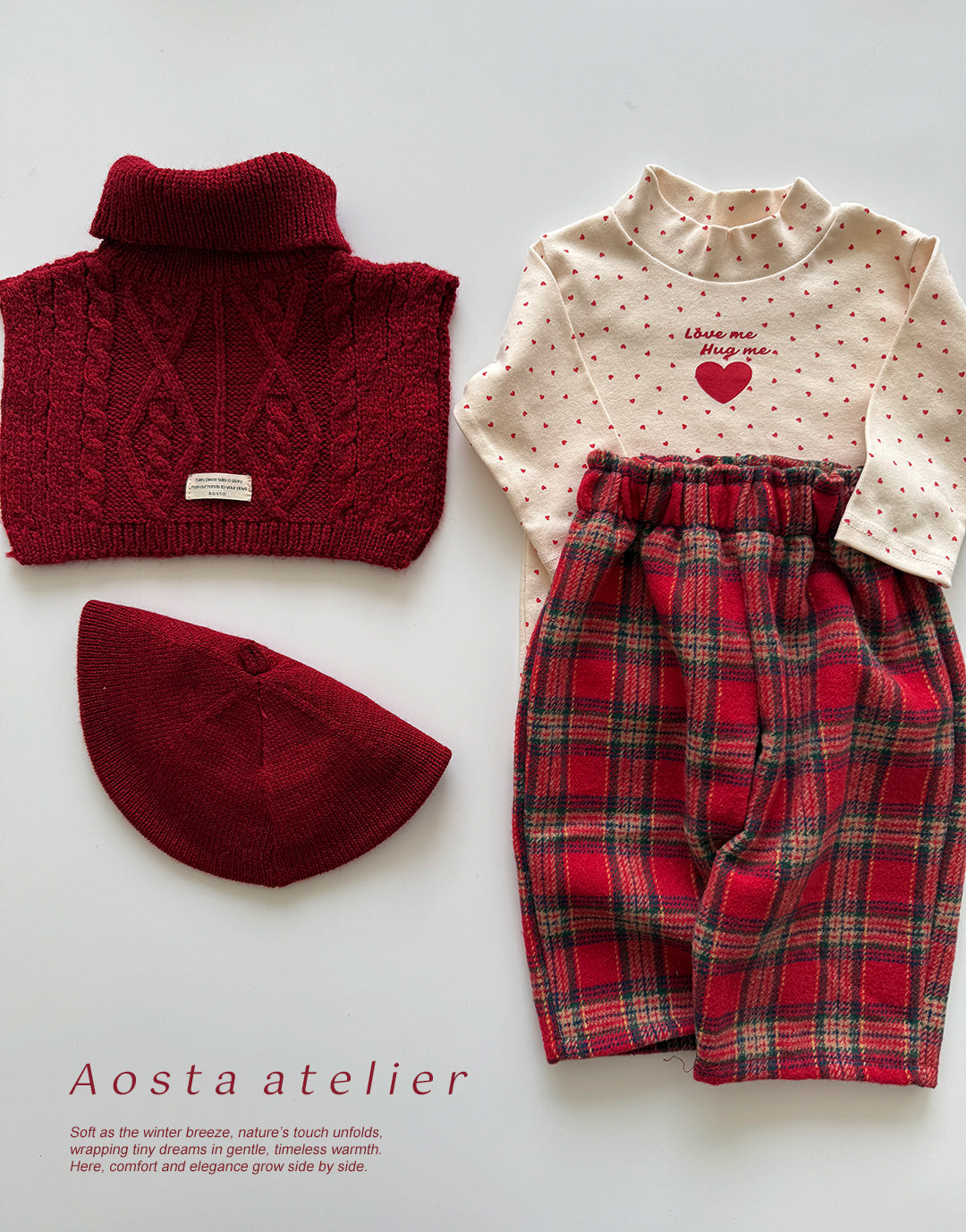 ［Aosta］Check pants