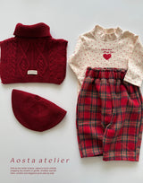 ［Aosta］Check pants