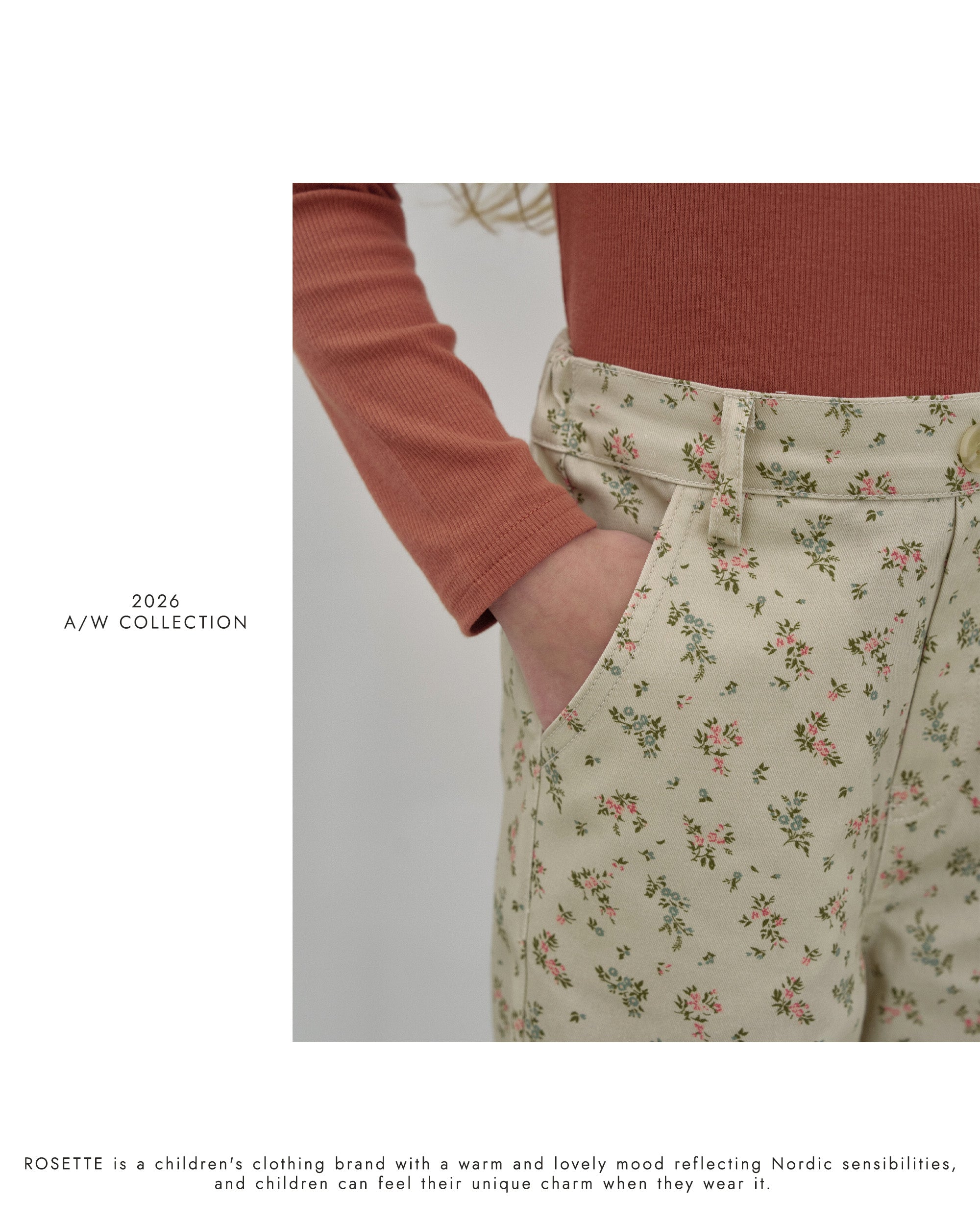 ［ROSETTE］Clare flower pants