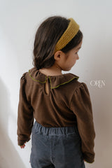 [OREN] Blooming frill picot tee