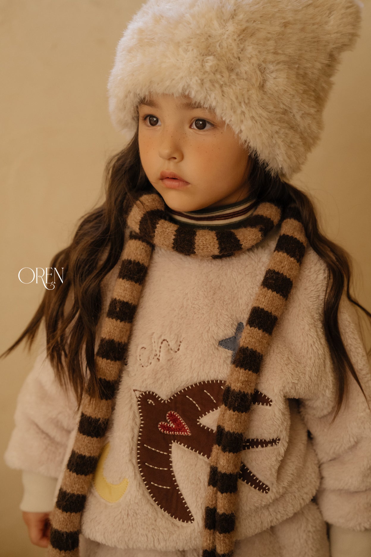 [OREN] Mongle bear sweatshirt set