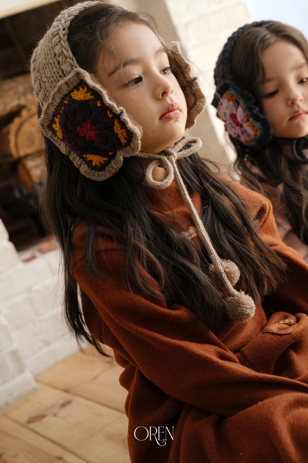 [OREN] Tigi flower knit hairband