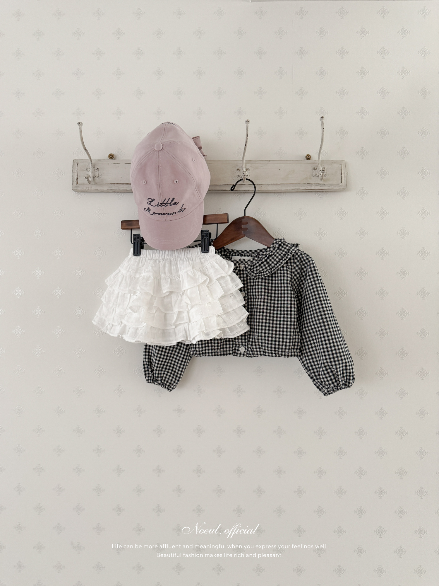 Bell check blouse