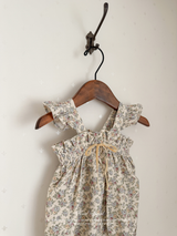 Garden frill ribbon rompers