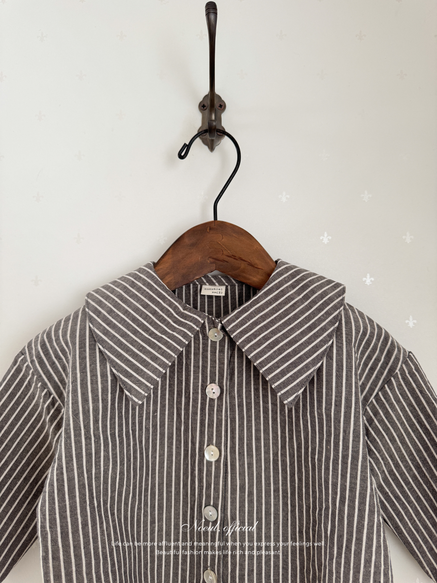 Stripe collar blouse (baby)