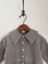 Stripe collar blouse (kids)