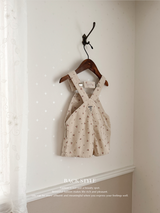 Corduroy berry short overall (flower)