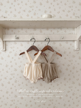 Mellow waffle suspender bloomer