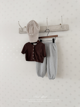 Dot crinkle jogger pants