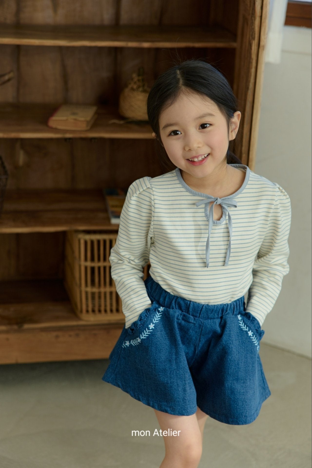 ［mon Atelier］Culotte denim pants