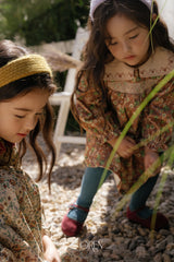 [OREN] Forest color band tights