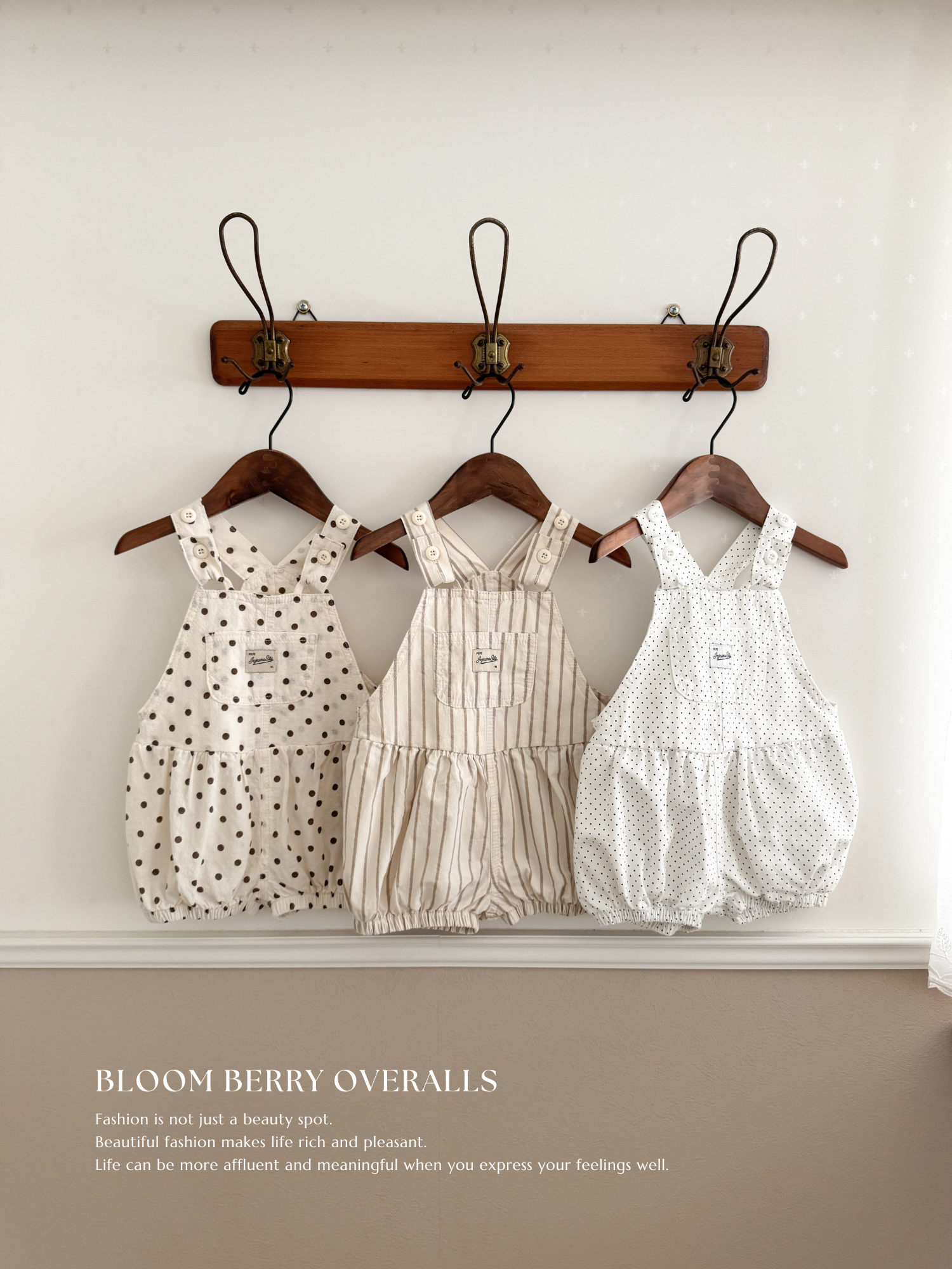 Bloom berry overalls
