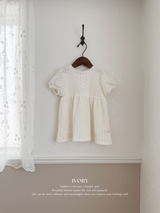 Soft puff knit one-piece