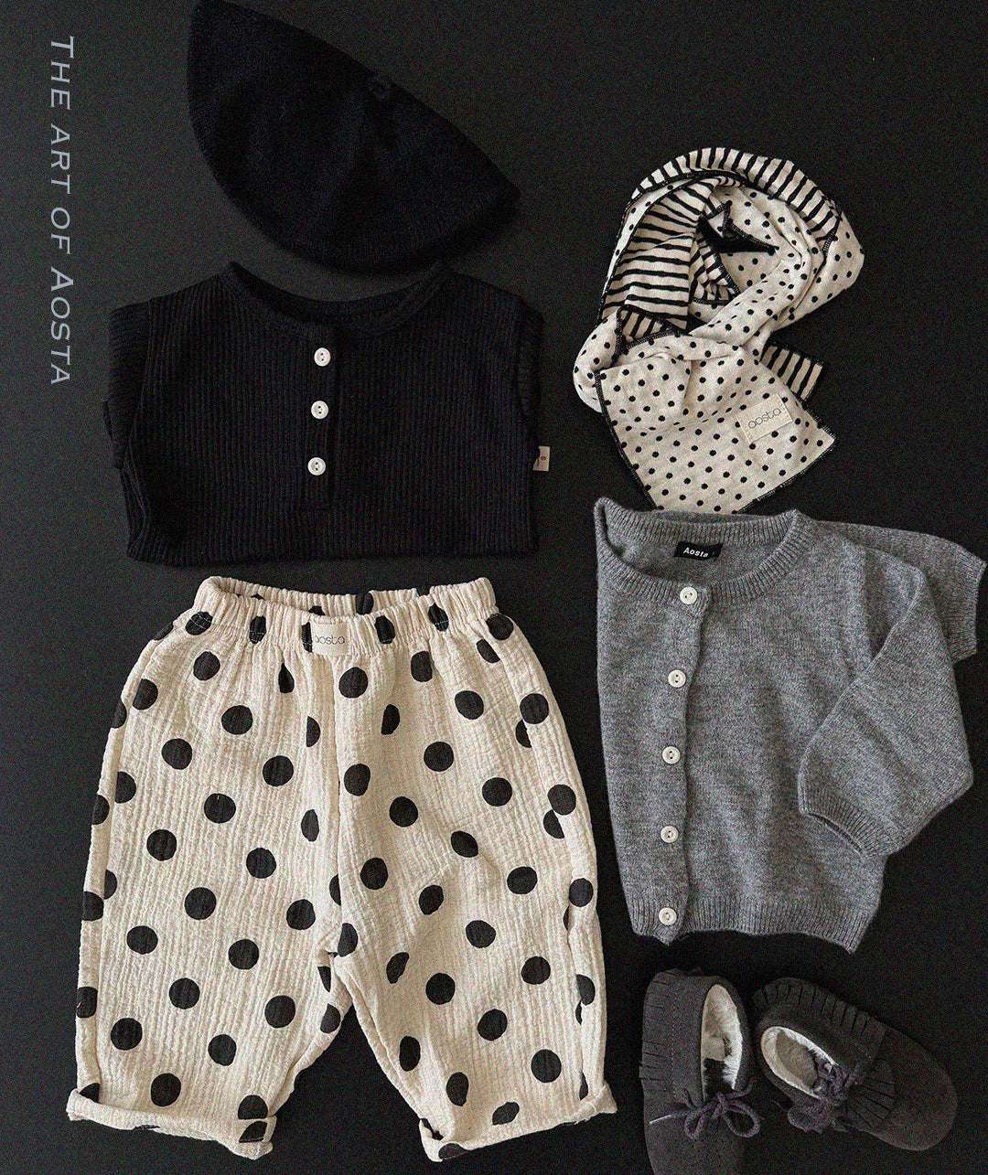 ［Aosta］Choco Chip Muffler