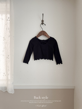 Heart button cross tee