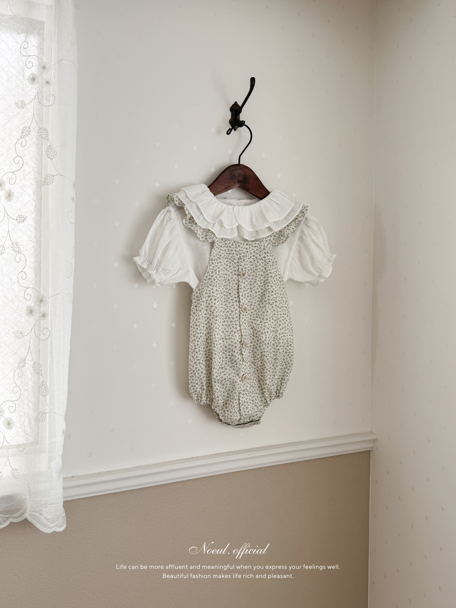 Charming frill rompers