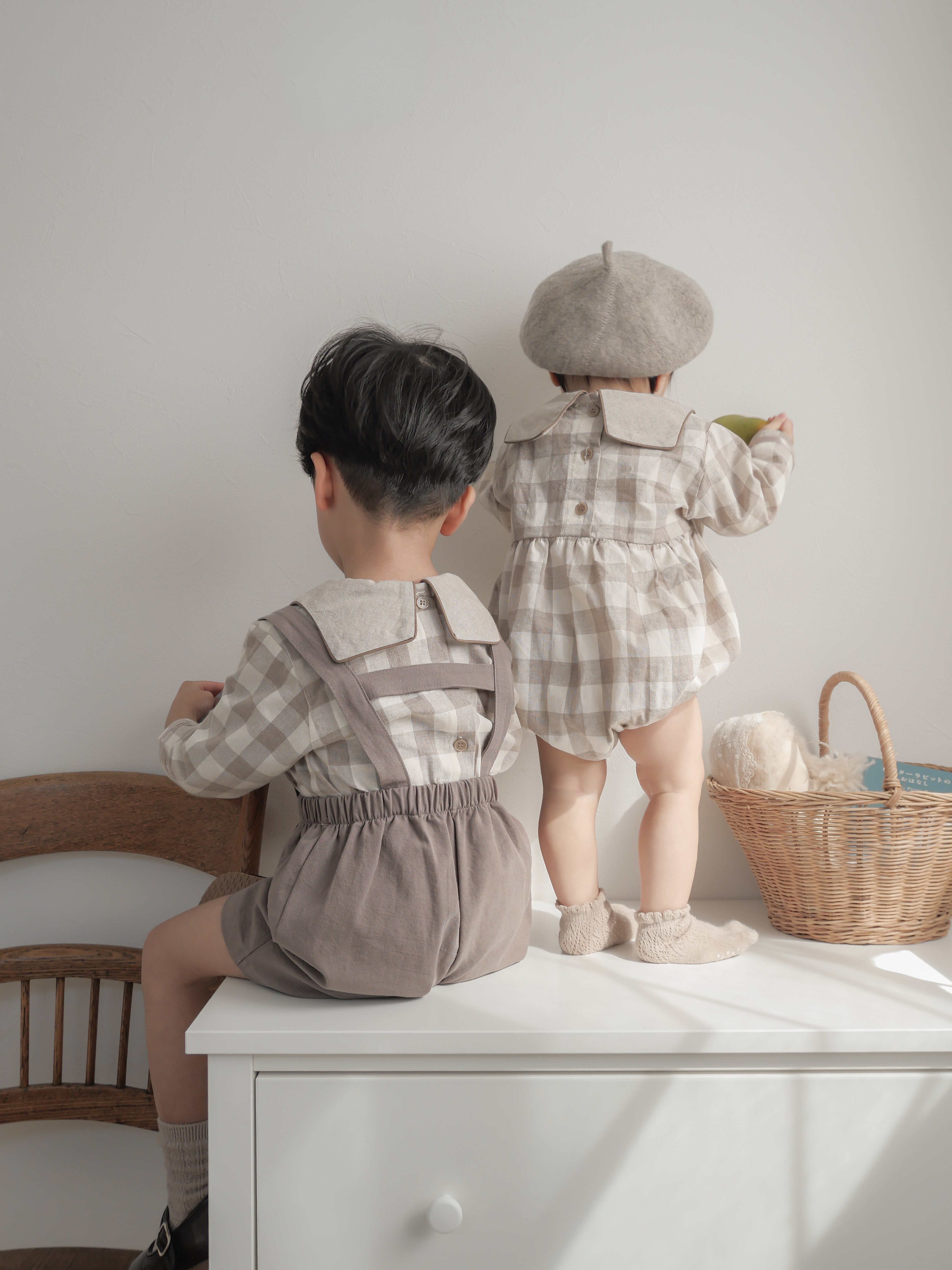 Bonbon check rompers