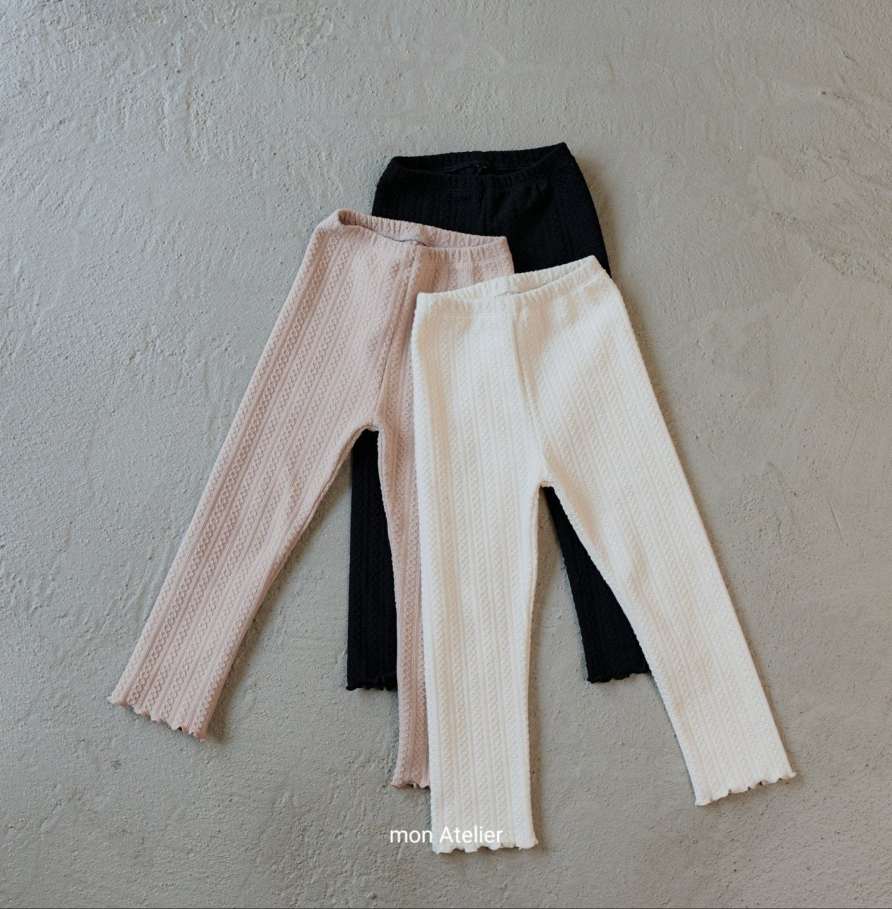 ［mon Atelier］Jacquard leggings