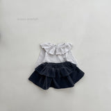 ［mimi market］Anna ruffle collar tops