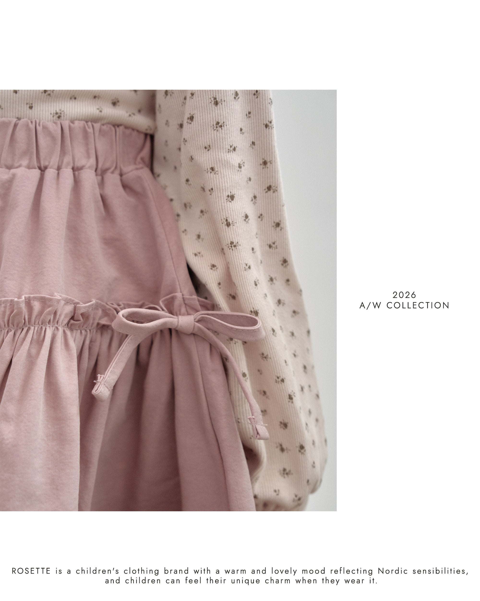［ROSETTE］Mardi frill skirt