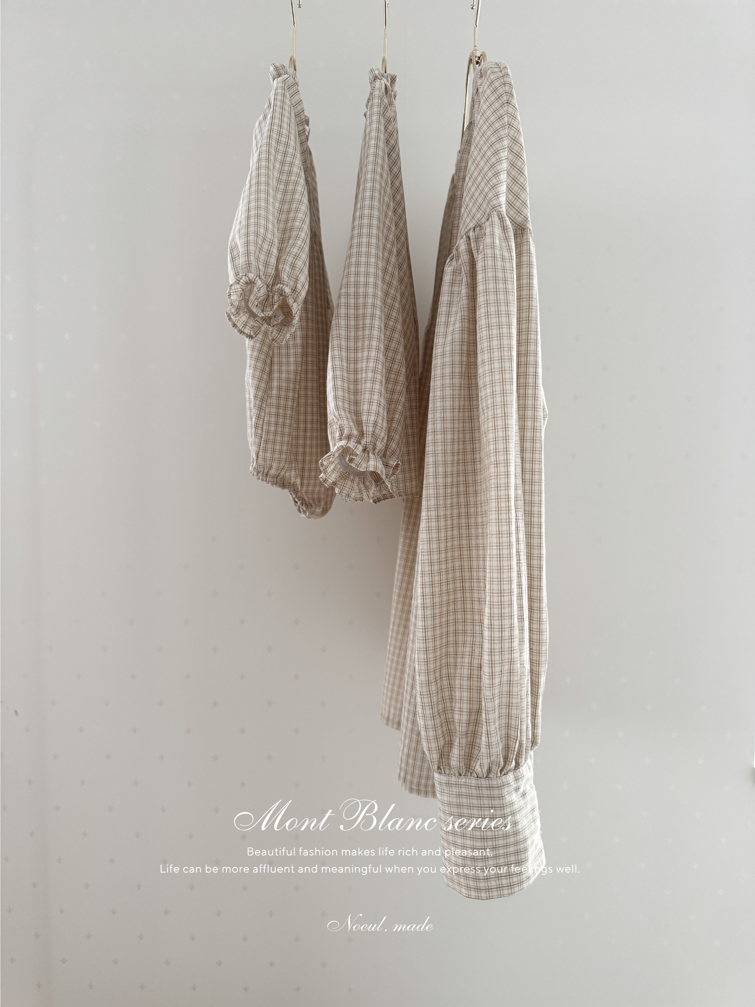 *Noeul.made* Mont Blanc rompers