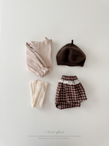 Mellow rib puff tops