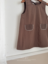 Lace pocket one-piece
