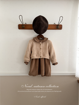 Latte corduroy one-piece