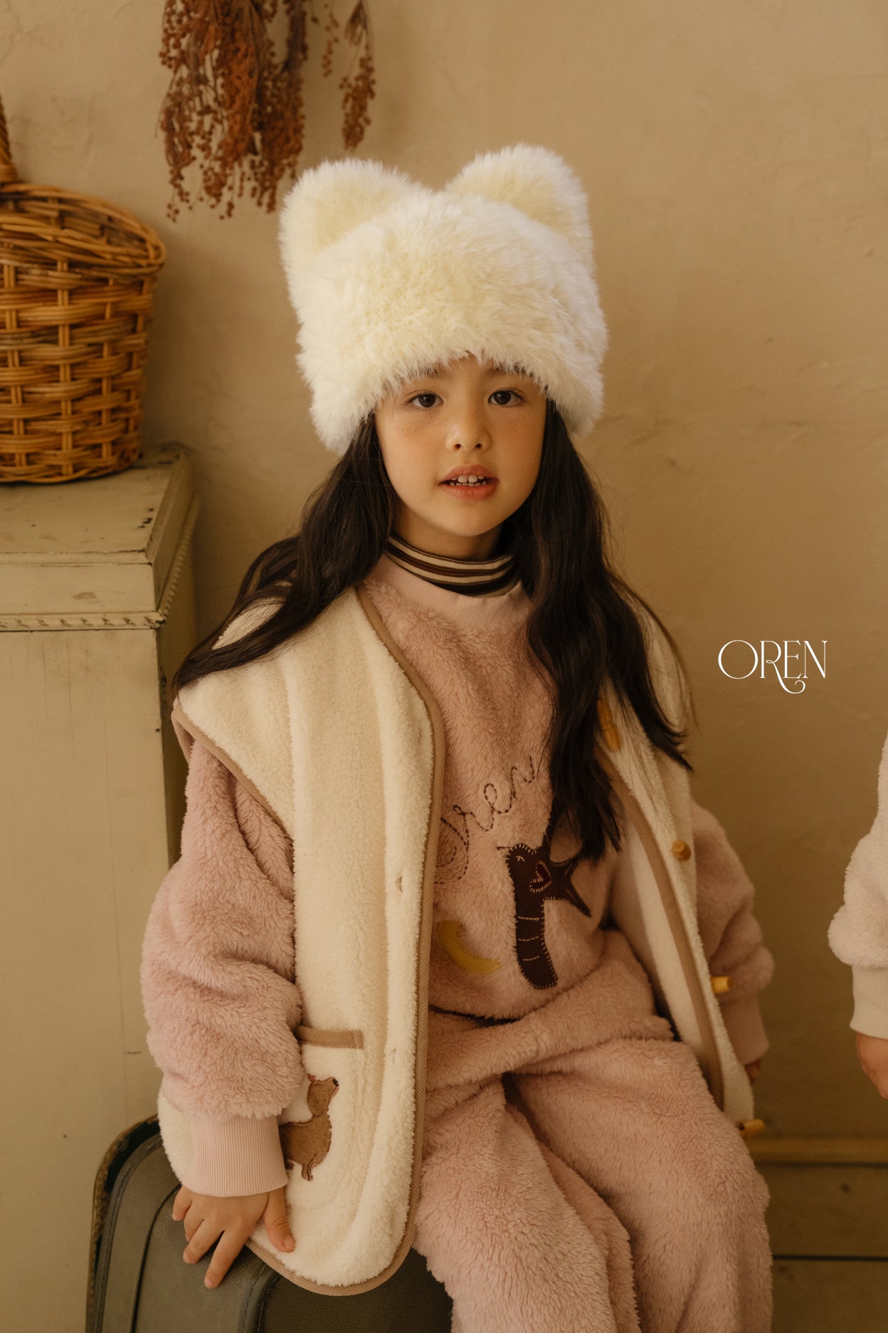 [OREN] Cat fur beanie