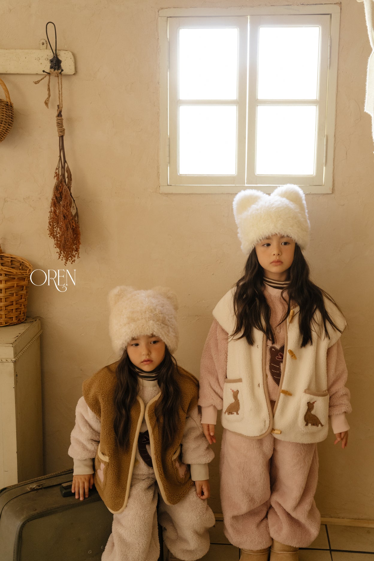 [OREN] Cat fur beanie