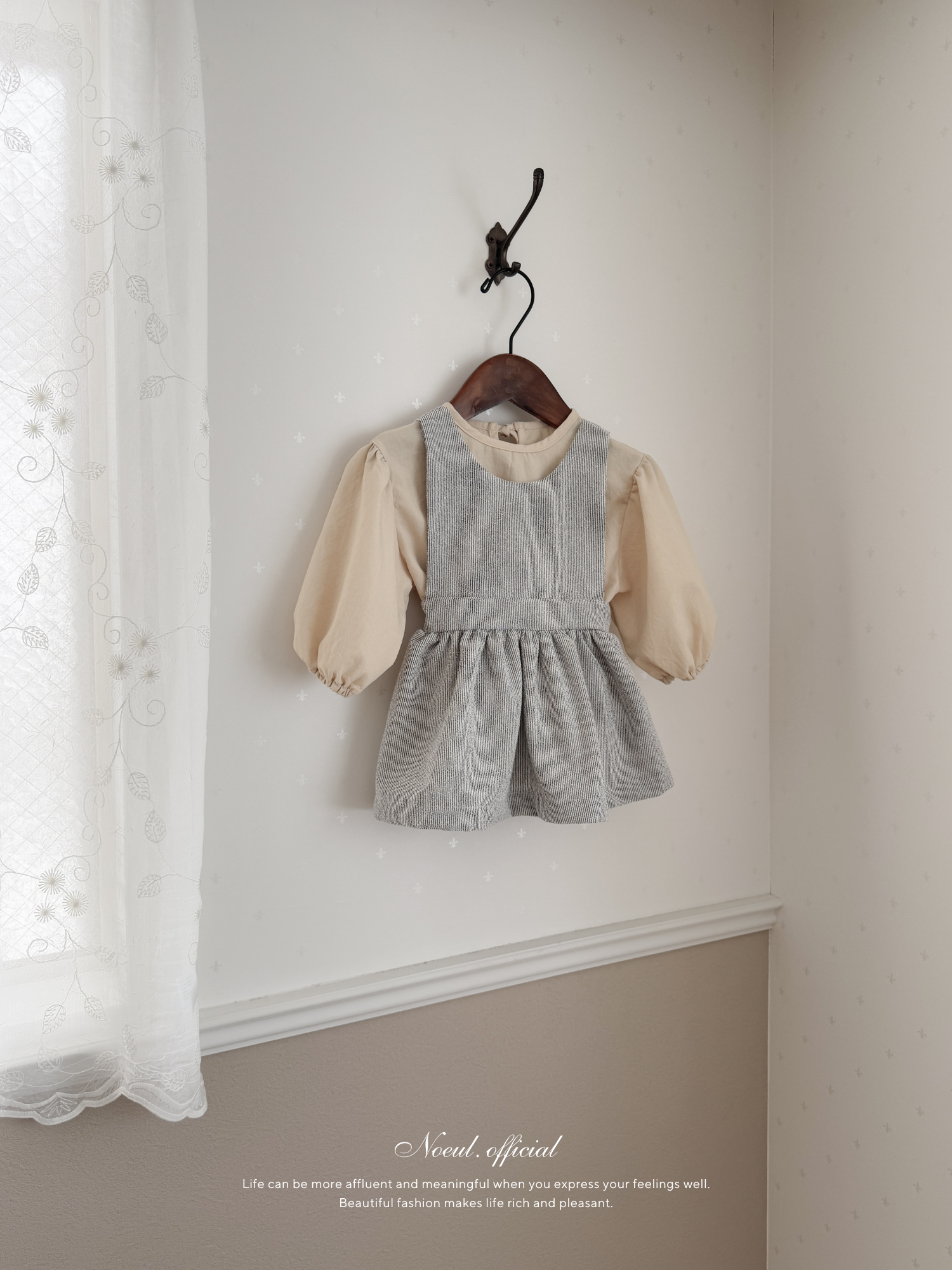 Balloon ribbon blouse (baby)